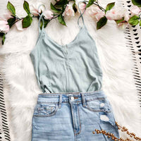 Half Button Cami Top