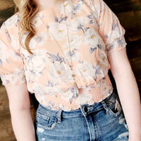 Vintage Floral Crop Top