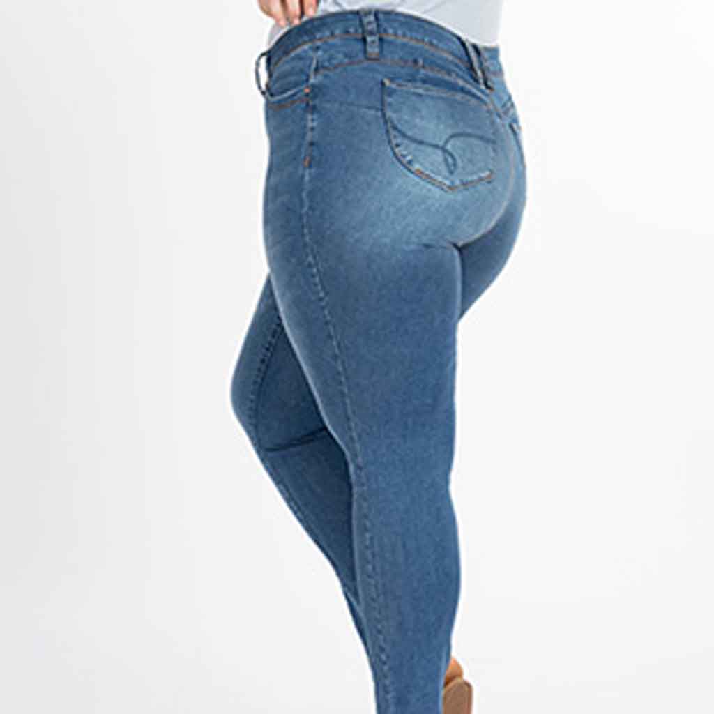 YMI Brand plus size skinny jeans.