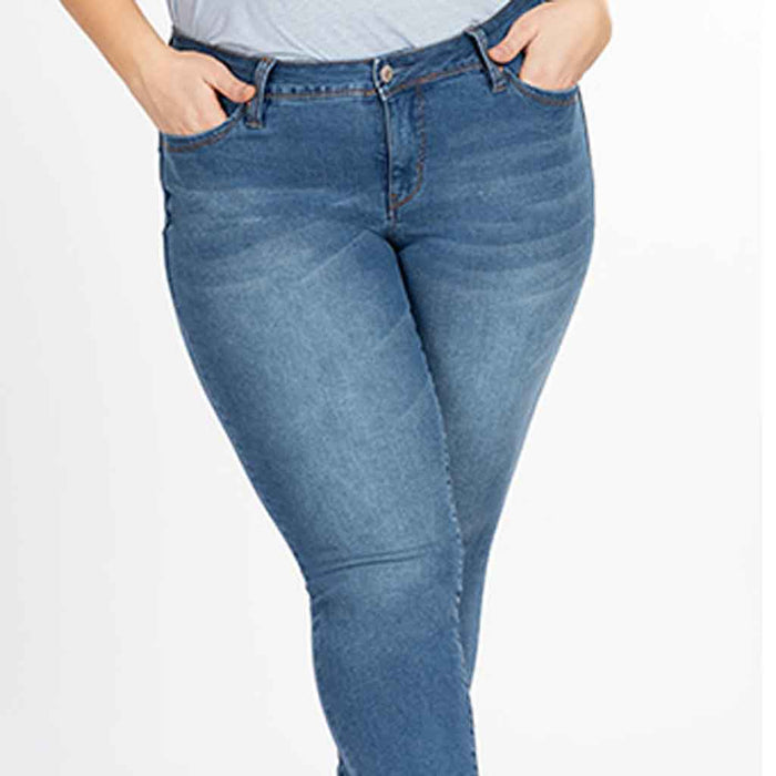 YMI Brand plus size skinny jeans.