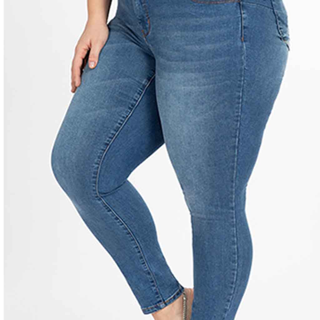 Women's fashion plus size super skinny jeans